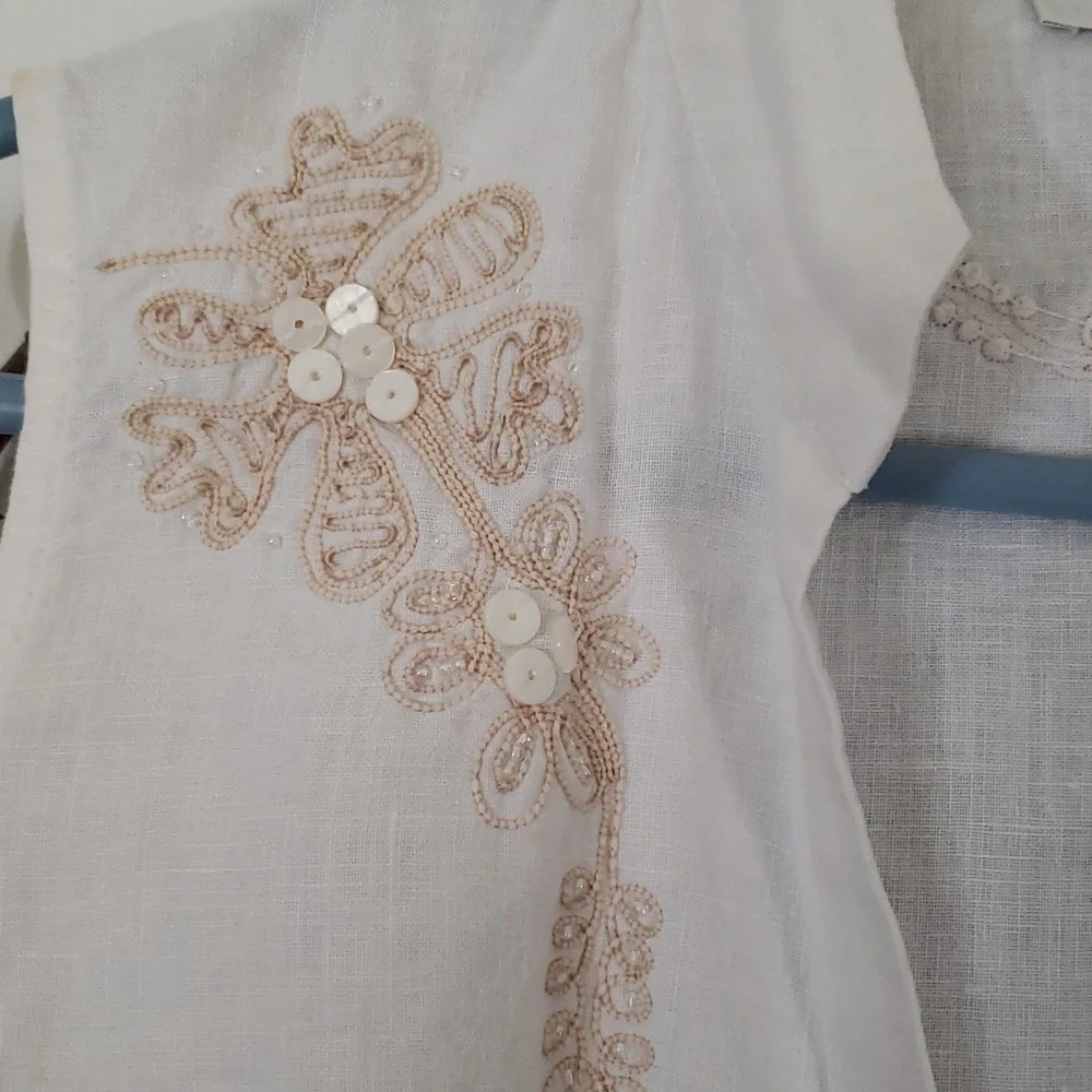 Ladies linen vest - Picture 4 of 10